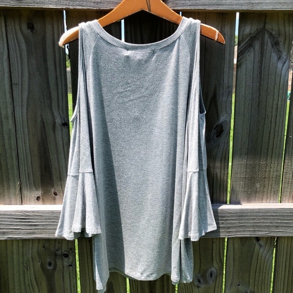 Cold Shoulder Bell Sleeve Top | SugarLips - Picture 4 of 4